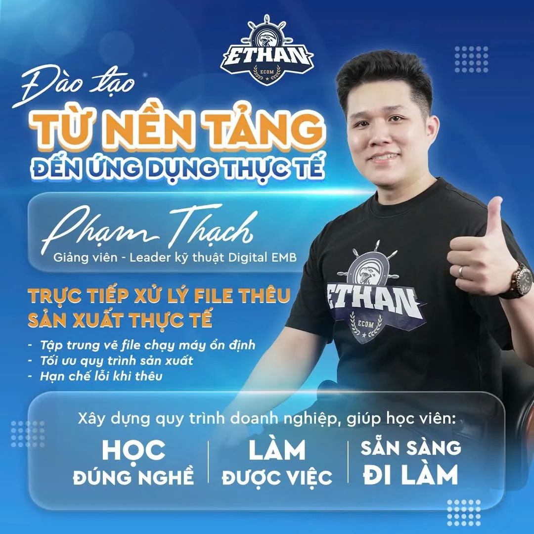 Poster tuyển sinh khóa đào tạo Digital EMB của Ethan Ecom Academy