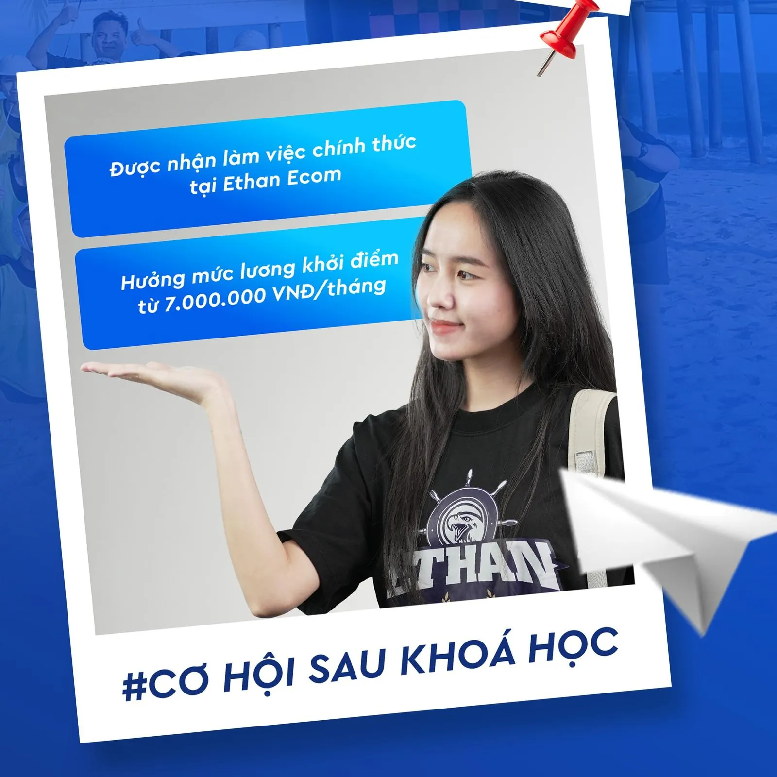 Mentor Ethan Ecom hướng dẫn học viên trực tiếp trên máy